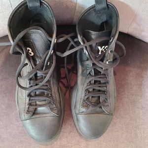 Y3 Adidas Leather High Tops
